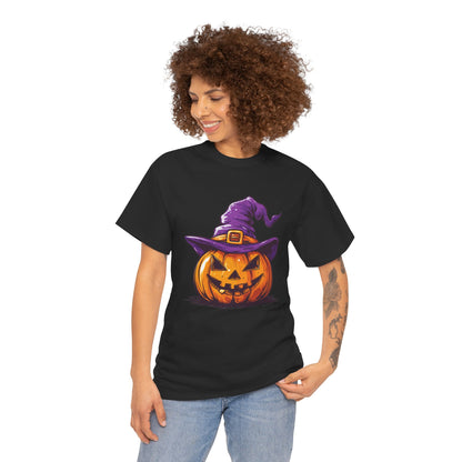 Pumpkin T-shirt - Halloween Tee - Unisex Heavy Cotton Tee - Spooky t-shirt