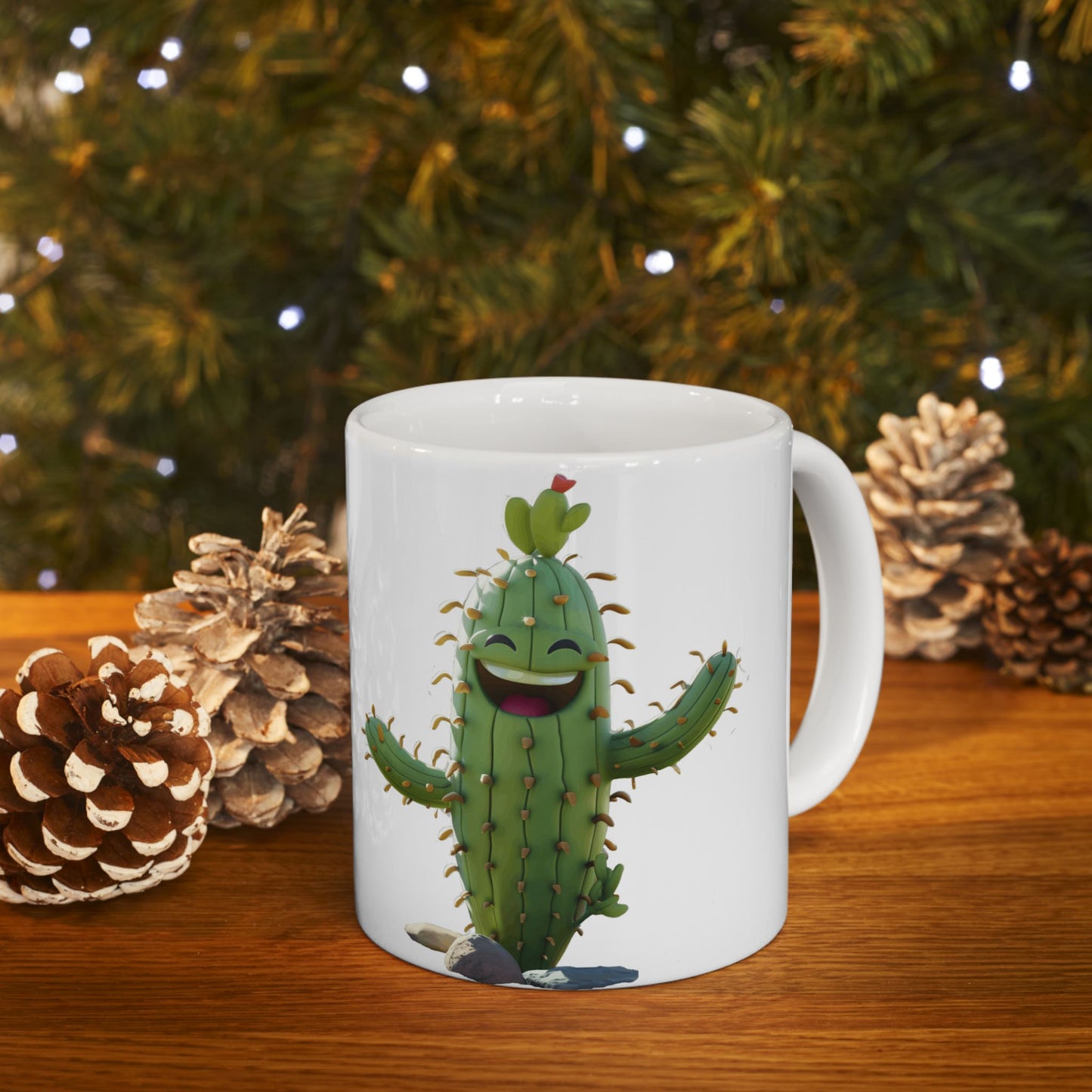 Funny Ceramic Mug with Cactus design, (11oz, 15oz)