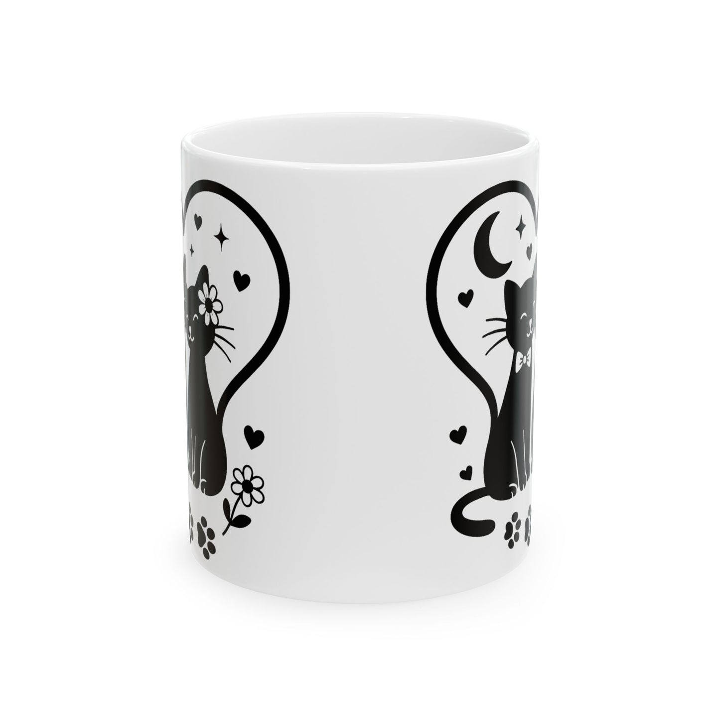 Cute Cat Lover Ceramic Mug - 11oz & 15oz - Perfect for Home & Office
