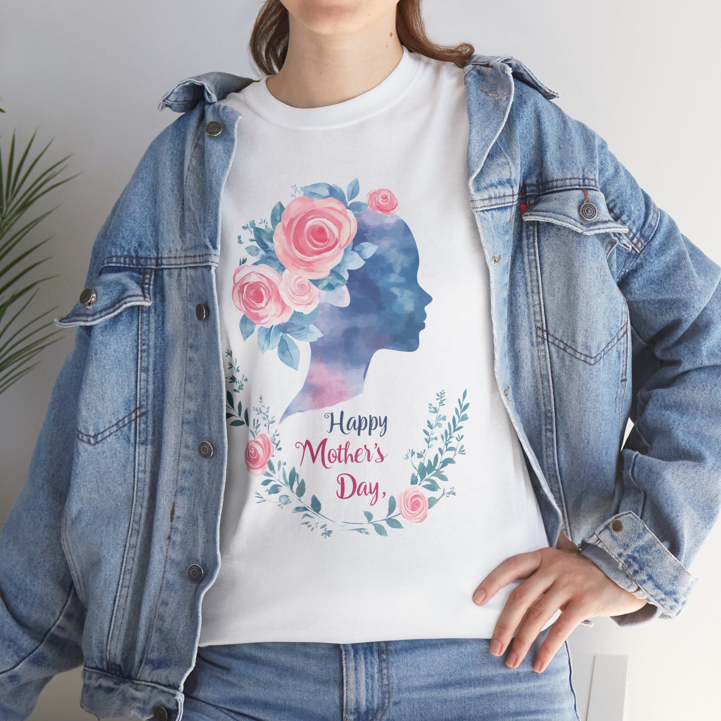 Floral Mother’s Day Heavy Cotton Tee - Gift for Mom