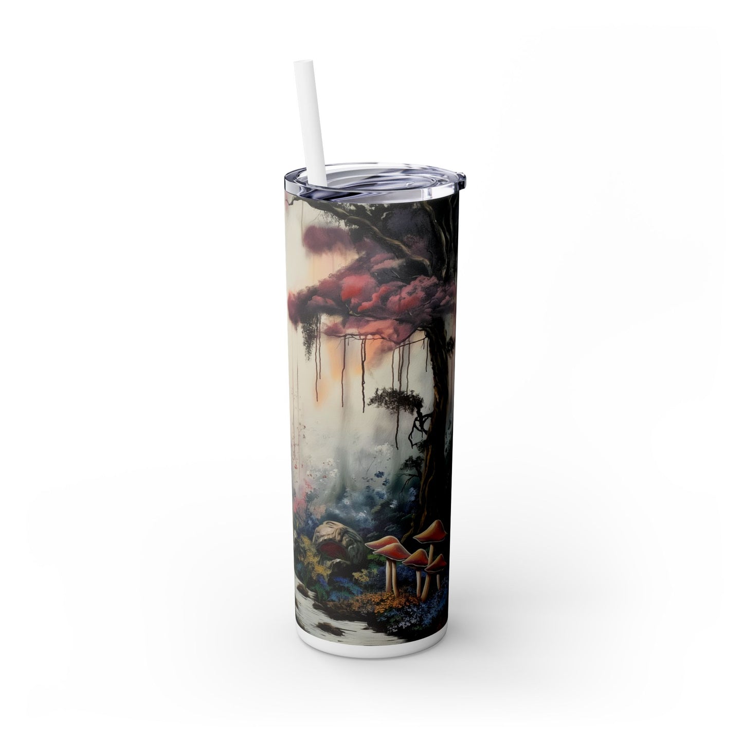 Skinny Tumbler with Straw, 20oz - Forest Insulated Tumbler