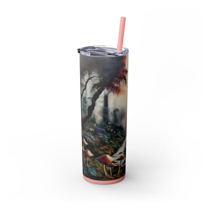 Skinny Tumbler with Straw, 20oz - Forest Insulated Tumbler