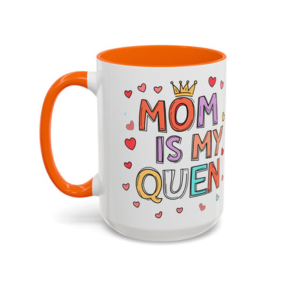 Queen Mom Accent Coffee Mug - Perfect Gift for Mother's Day - Birthday Gift