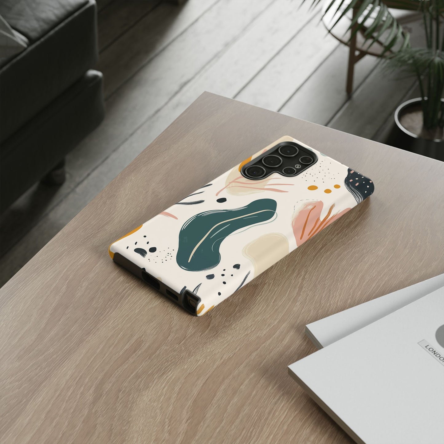 Phone Case with Abstract Art design - iPhone, Samsung, and Google case