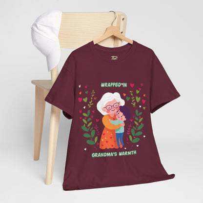 Grandma's Love Heavy Cotton Tee - Heartfelt Family Connection T-Shirt