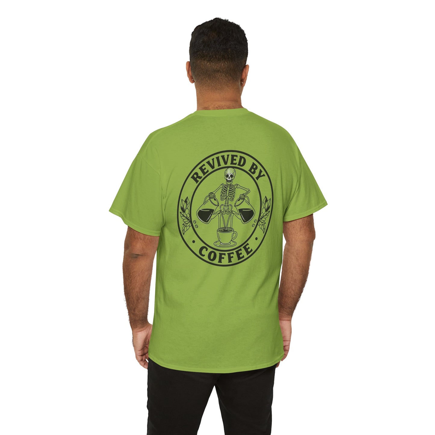 Revived by Coffee Unisex Heavy Cotton Tee - Perfect for Coffee Lovers