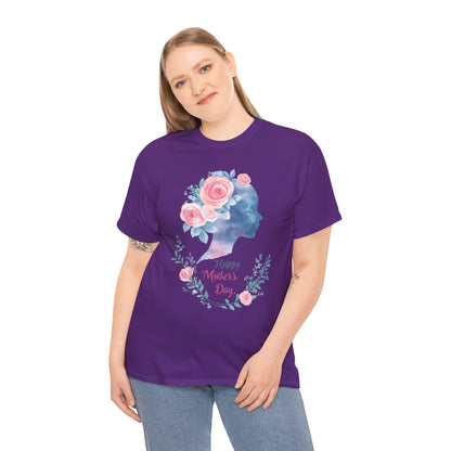 Floral Mother’s Day Heavy Cotton Tee - Gift for Mom