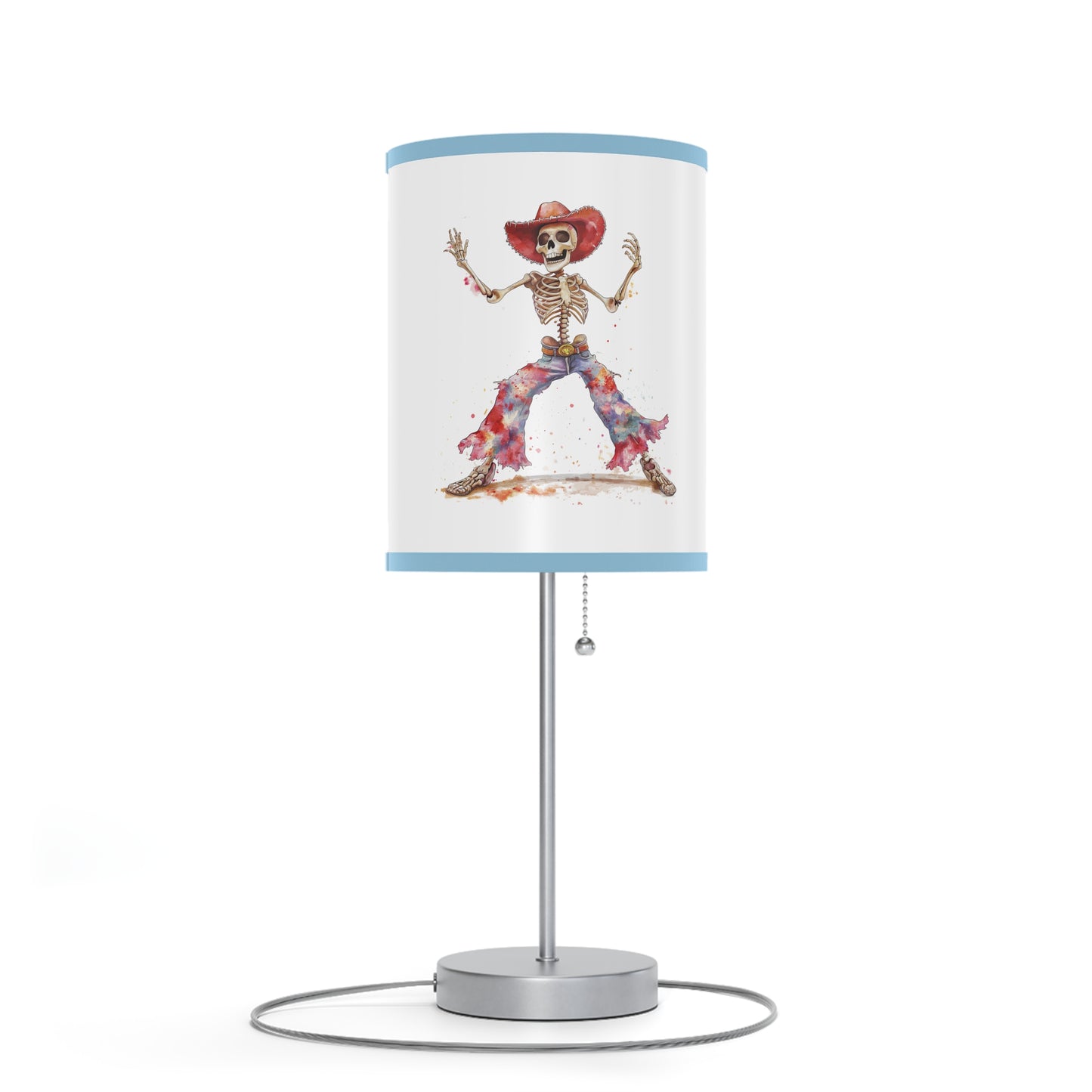 Lamp on a Stand, US|CA plug - Watercolor Skeleton Lamp - Table Lamps