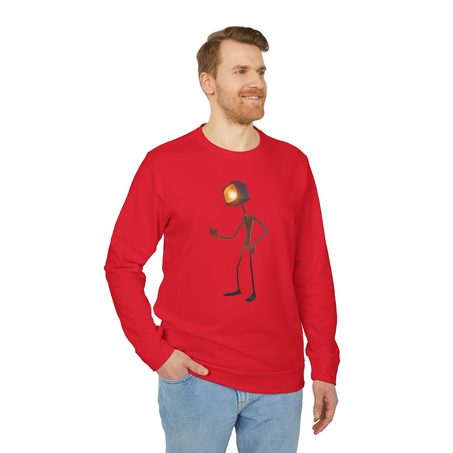 Victory Lamp Adidas Unisex Fleece Crewneck Sweatshirt