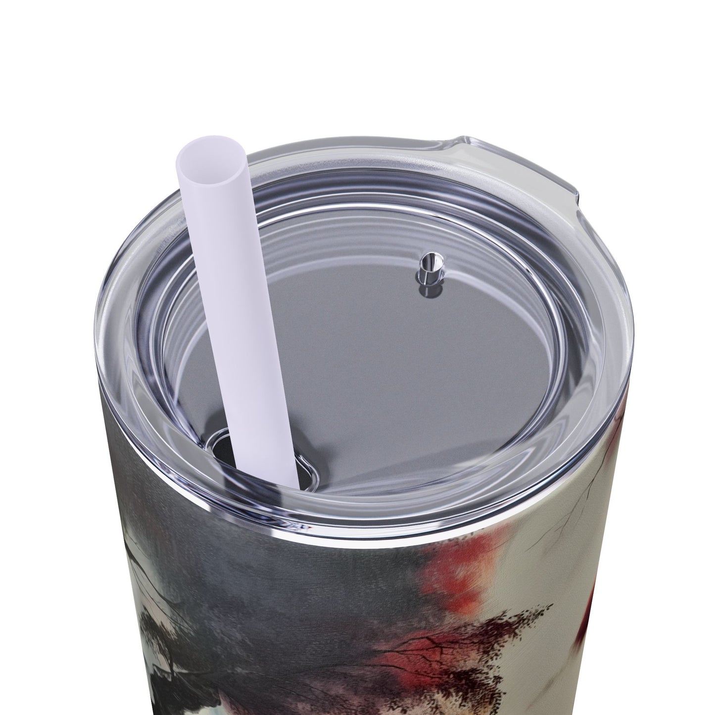 Skinny Tumbler with Straw, 20oz - Forest Insulated Tumbler
