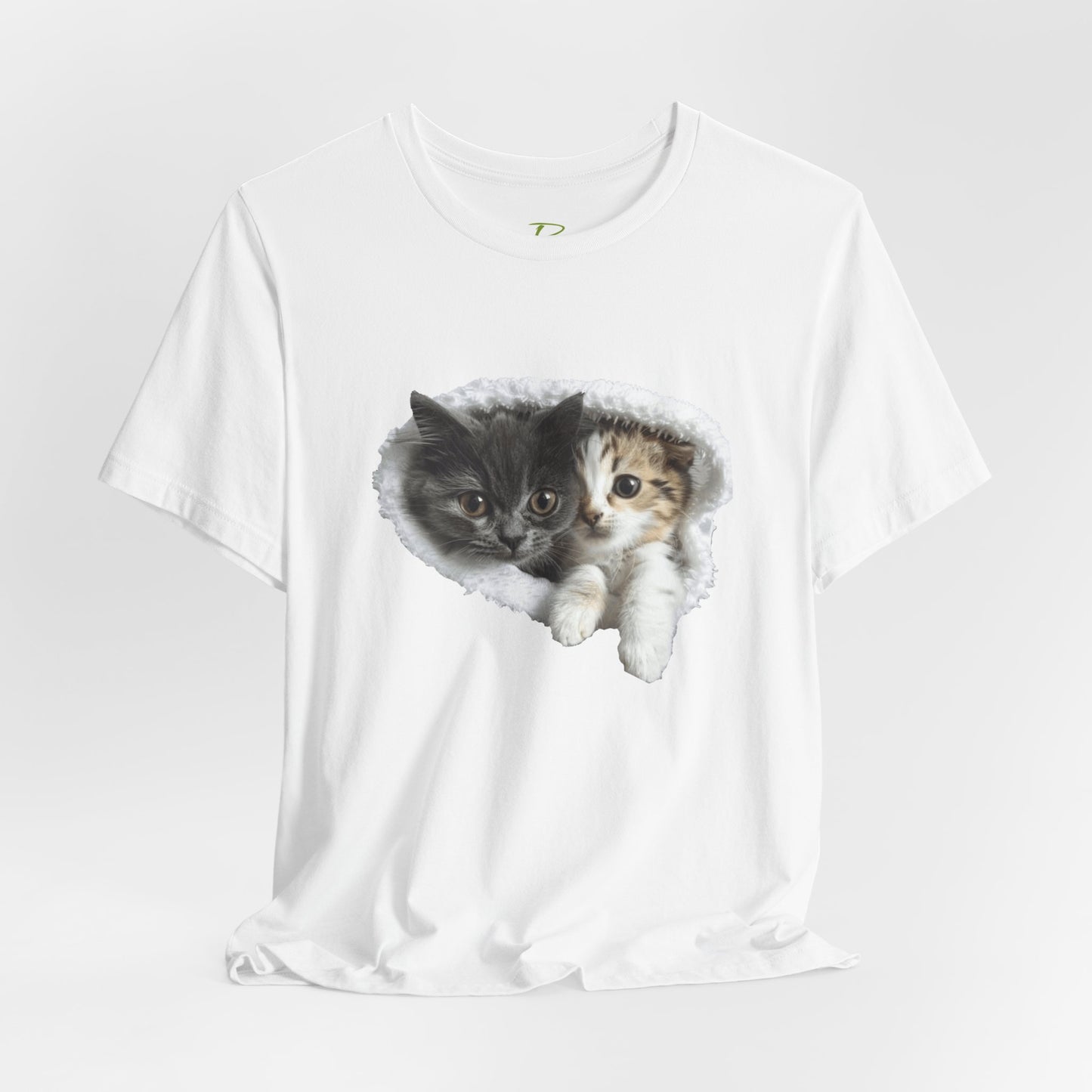 Cute Cats T-shirt for Cat Lovers - Lightweight Fabric Tee