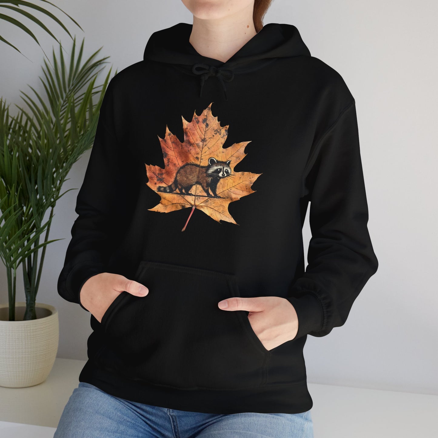 Raccoon Design Hoodie - Unisex Heavy Blend™ Hooded Sweatshirt