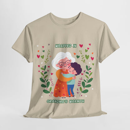Grandma's Love Heavy Cotton Tee - Heartfelt Family Connection T-Shirt