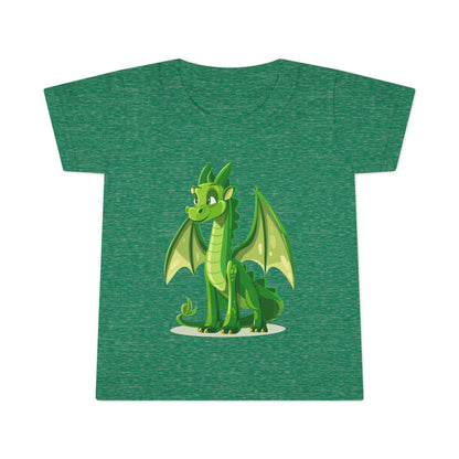 Cute Green Dragon Toddler T-Shirt - Adorable Kids Tee for Playtime and Parties - Unisex Toddler T-Shirt
