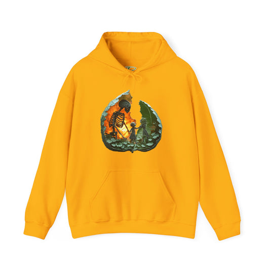 Unisex Heavy Blend™ Hooded Sweatshirt - Skeleton Design Hoodie