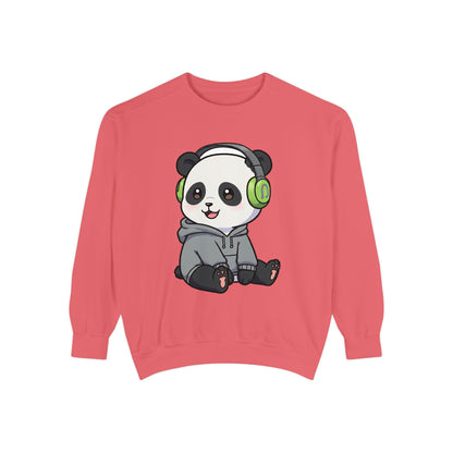 Cute Panda Graphic Sweatshirt - Cozy Unisex Wear for Animal Lovers
