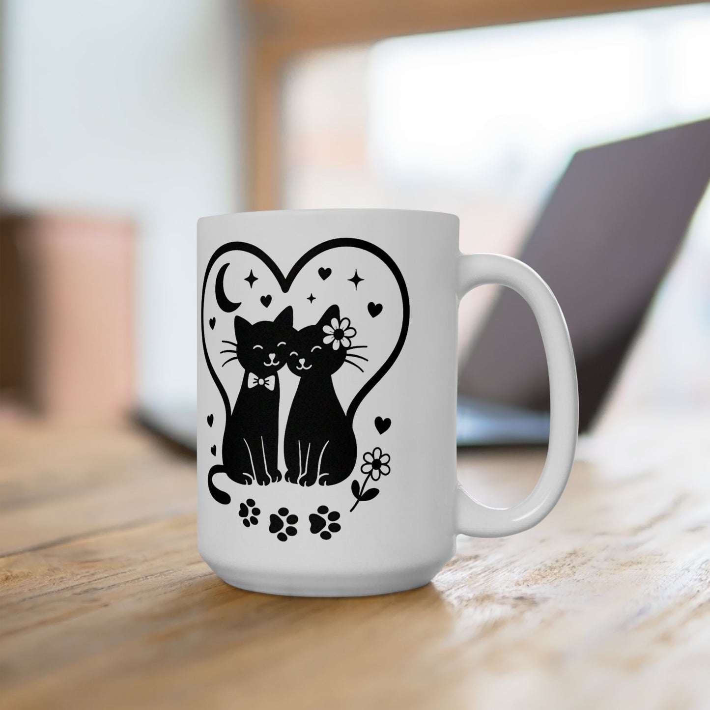 Cute Cat Lover Ceramic Mug - 11oz & 15oz - Perfect for Home & Office