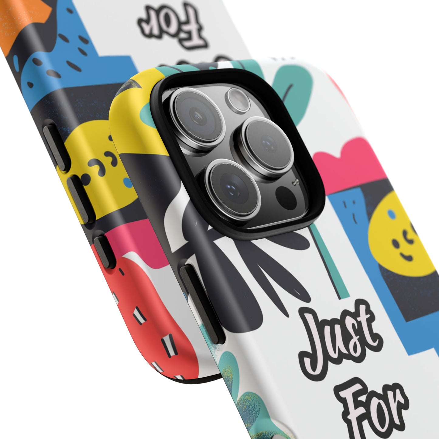 Colorful Phone Case with "Just For You" Design - Fun Gift, Unique Phone Accessory, Vibrant Design, Custom Gift Idea, Personal Touch