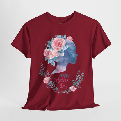 Floral Mother’s Day Heavy Cotton Tee - Gift for Mom