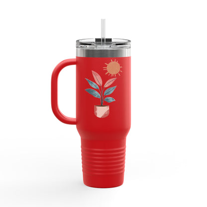 Insulated Travel Mug, 40oz - Peaceful Bloom Insulated Mug