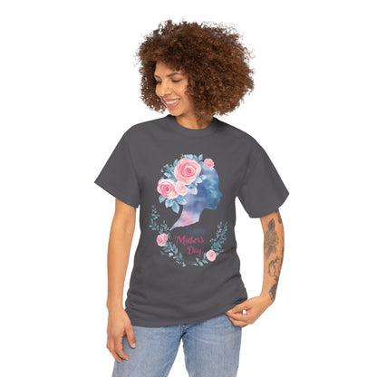 Floral Mother’s Day Heavy Cotton Tee - Gift for Mom