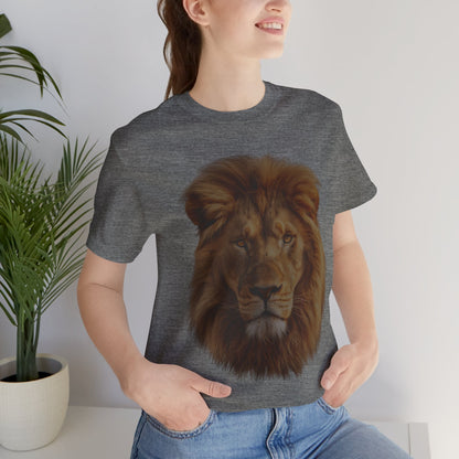 Unisex Lion Portrait Tee - Majestic King of the Jungle T-shirt