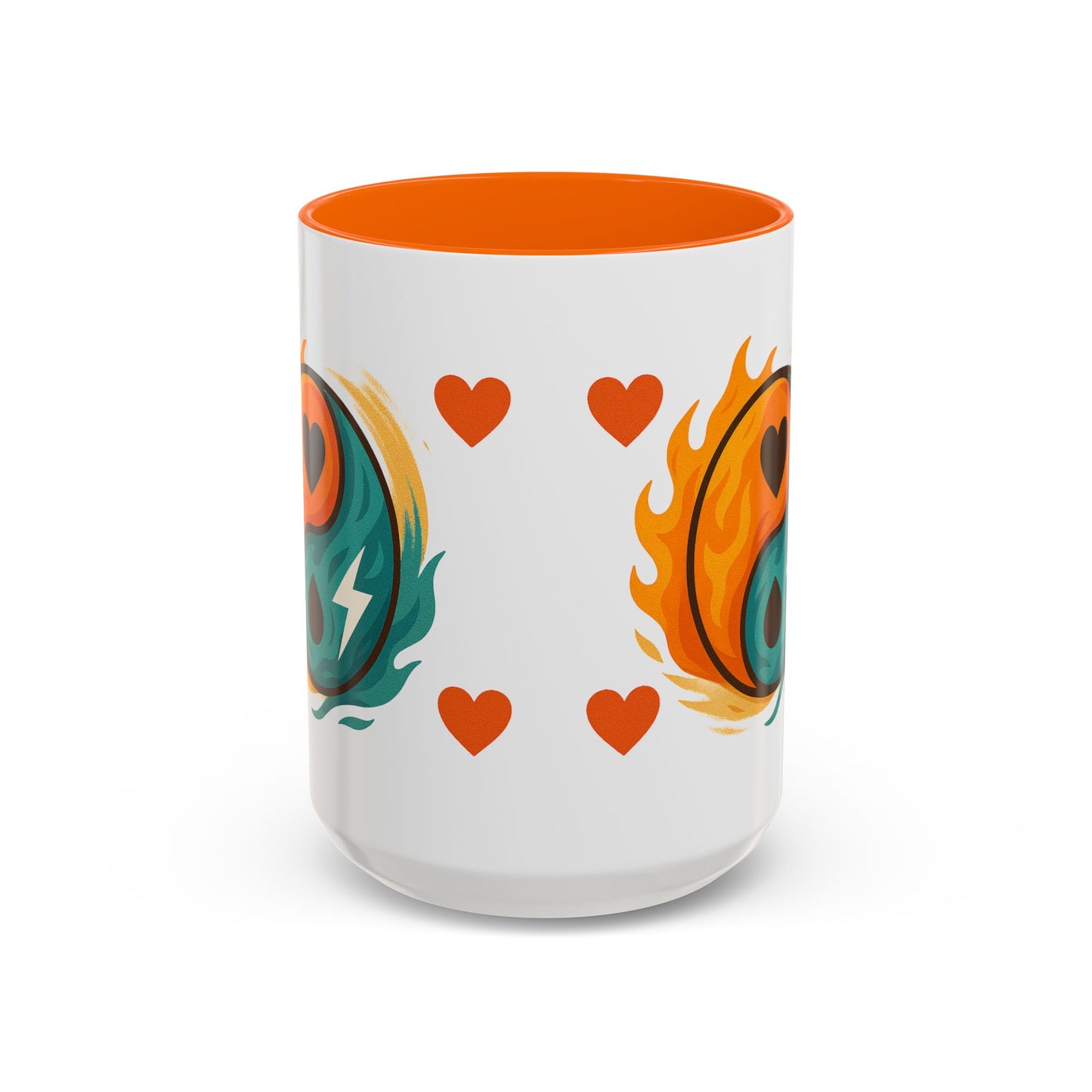 Bold Yin Yang Accent Coffee Mug – 11oz & 15oz – Perfect for Coffee Lovers