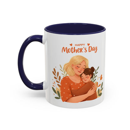 Happy Mother's Day Accent Coffee Mug - 11oz & 15oz, Perfect Gift for Moms