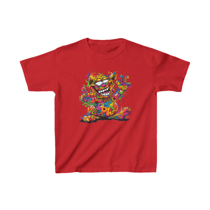 Youth Heavy Cotton™ Tee - Kids Graphic Tee - Unisex Funny Cat T-Shirt