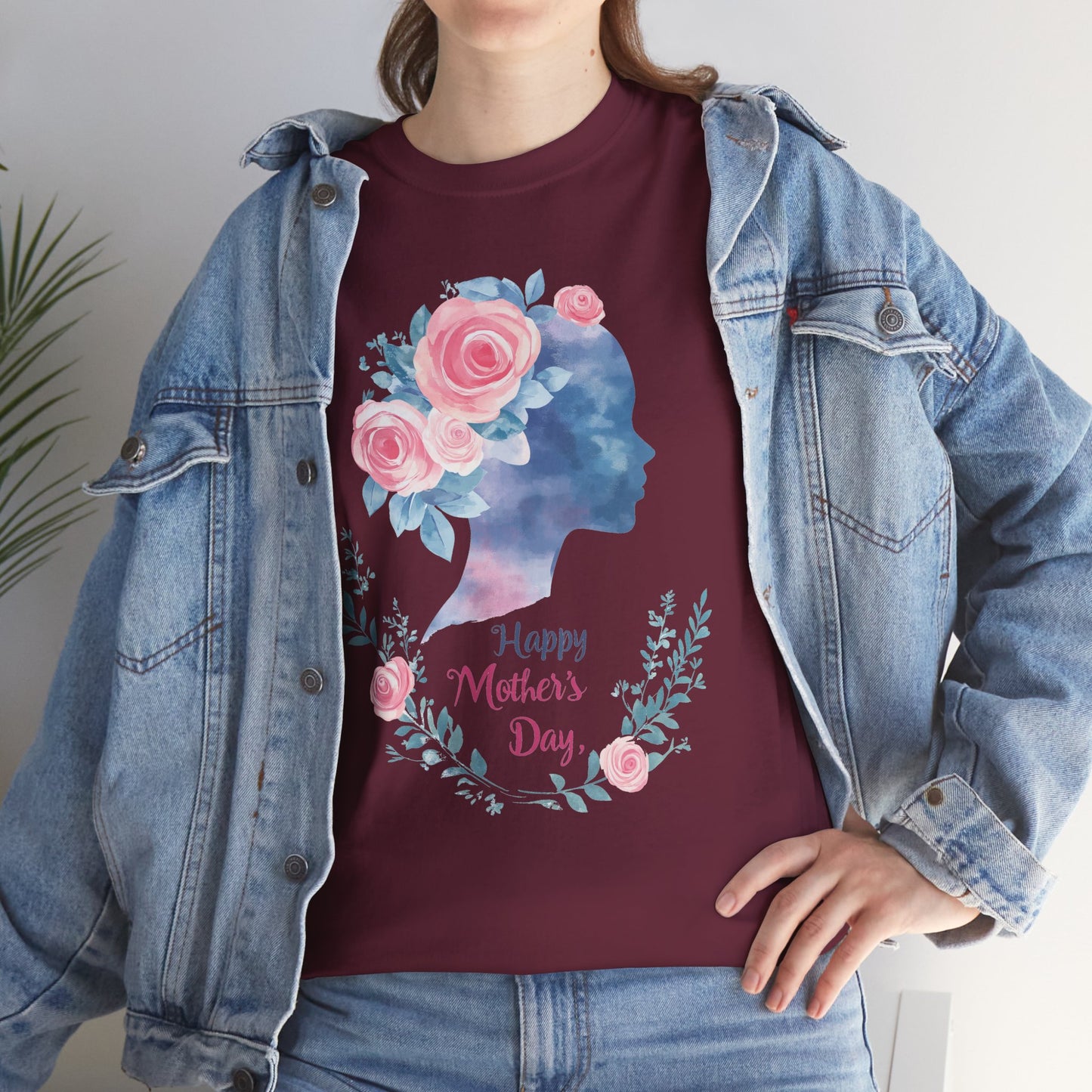 Floral Mother’s Day Heavy Cotton Tee - Gift for Mom
