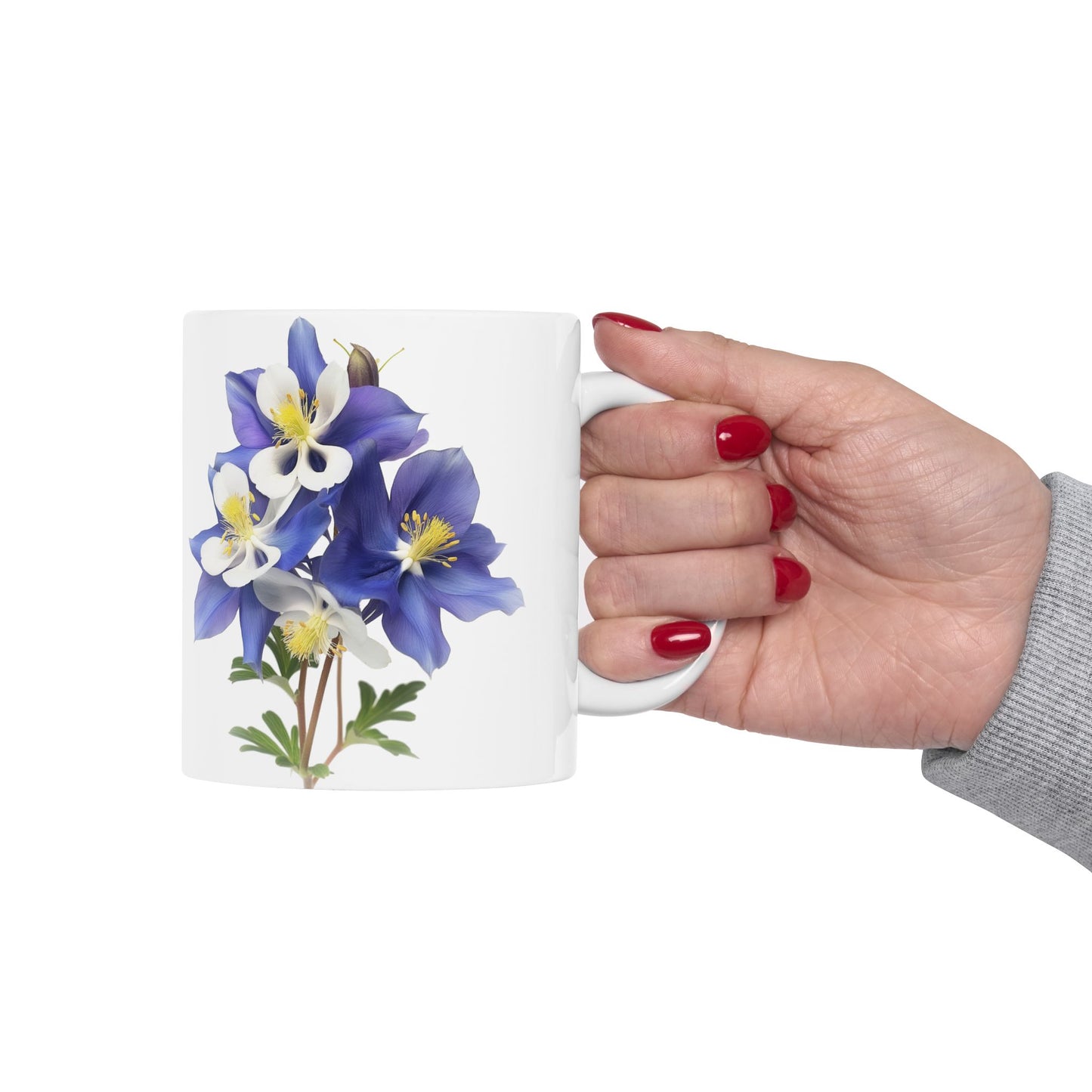 Aquilegias Ceramic Mug, (11oz, 15oz)