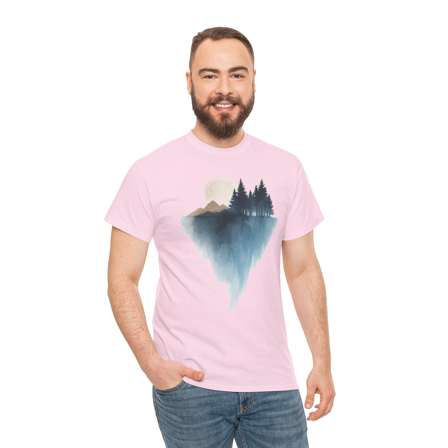 Scenic Nature Unisex Cotton Tee - Adventure Awaits