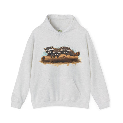 Cozy Raccoon Hooded Sweatshirt - Unisex Heavy Blend™- Raccoon in hoodie - Raccoon Hoodie with ears