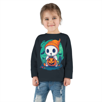 Toddler Long Sleeve Tee - Cute Halloween Design - Soft & Cozy Toddler Shirt