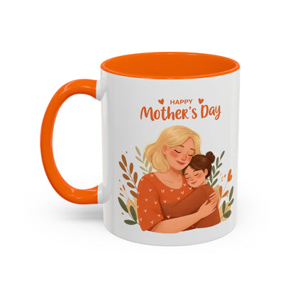 Happy Mother's Day Accent Coffee Mug - 11oz & 15oz, Perfect Gift for Moms