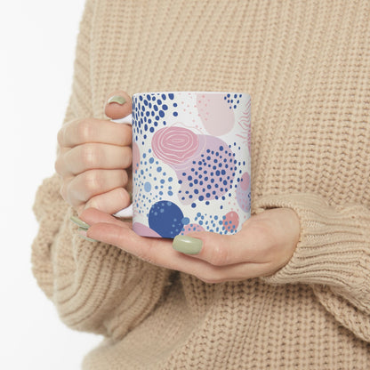 Geometric Shapes Ceramic Mug - (11oz, 15oz)
