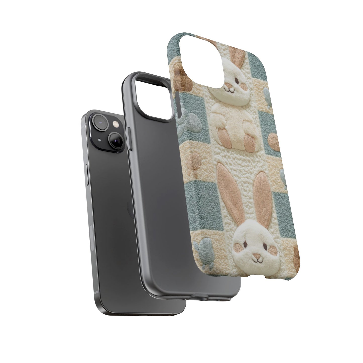 Adorable Rabbits Phone Case – Cute & Durable Protection - iPhone, Samsung, and Google case