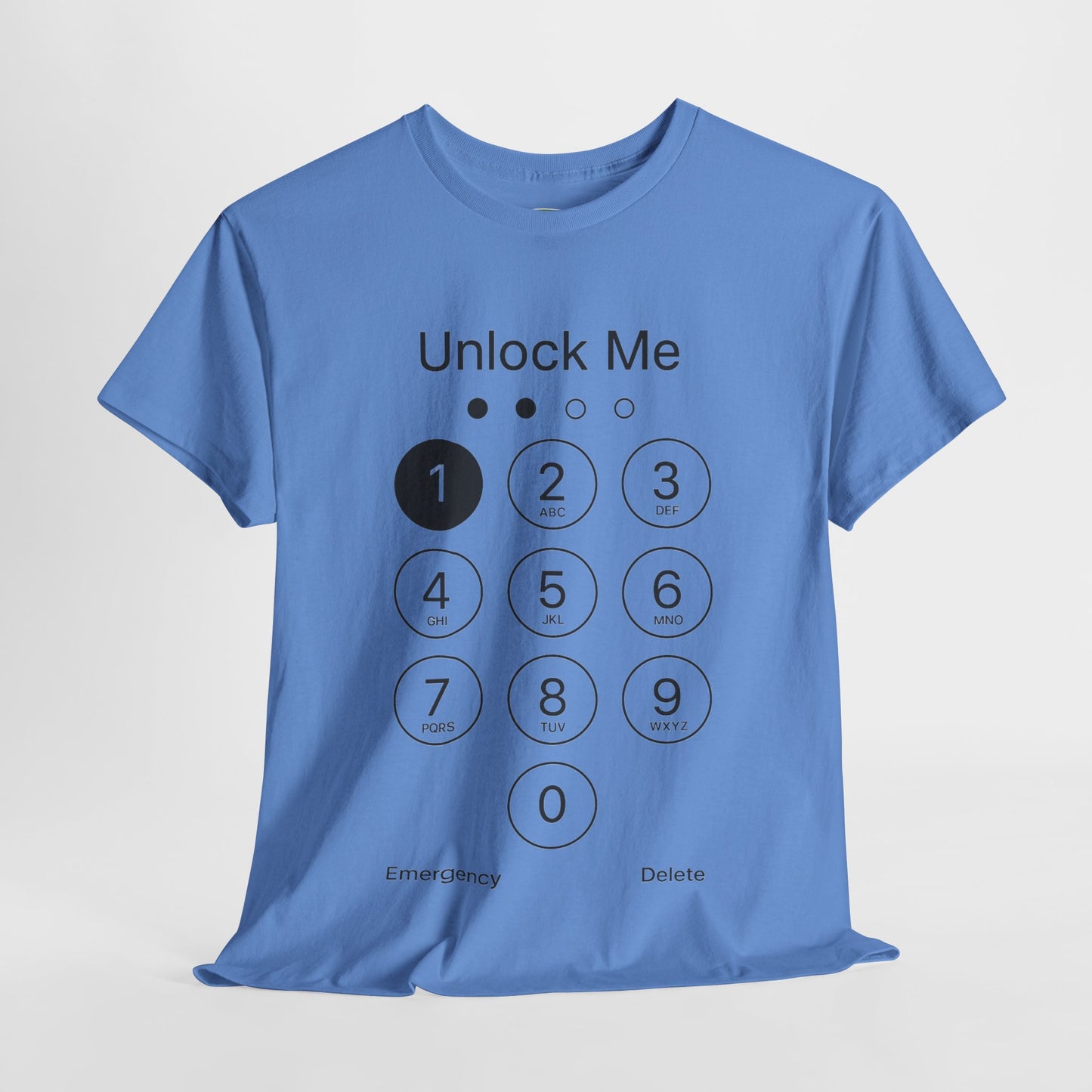 Unlock Me Graphic Tee, Funny T-Shirt for Tech Lovers, Casual Wear, Gift for Birthdays, Tech-themed Apparel, Unisex Heavy Cotton Tee