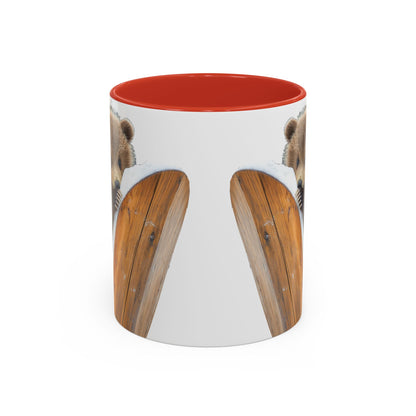 Bear Accent Watercolor Coffee Mug, (11oz, 15oz)
