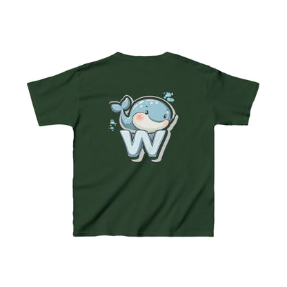 Youth Heavy Cotton™ Tee - Unisex Cute Cartoon Whale Design T-Shirt