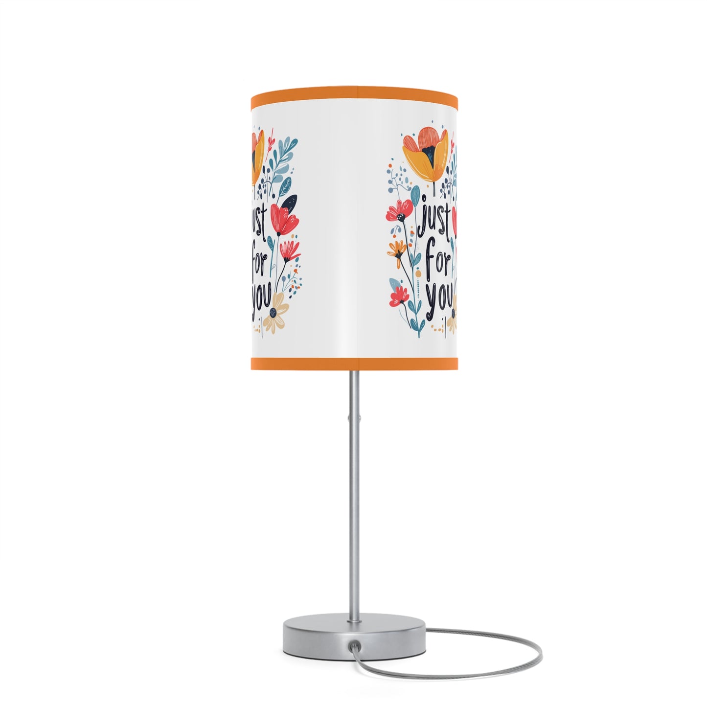 Floral Table Lamp - "Just For You" Design - Gift - Lamp on a Stand, US|CA plug - Table Lamps