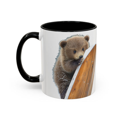 Bear Accent Watercolor Coffee Mug, (11oz, 15oz)