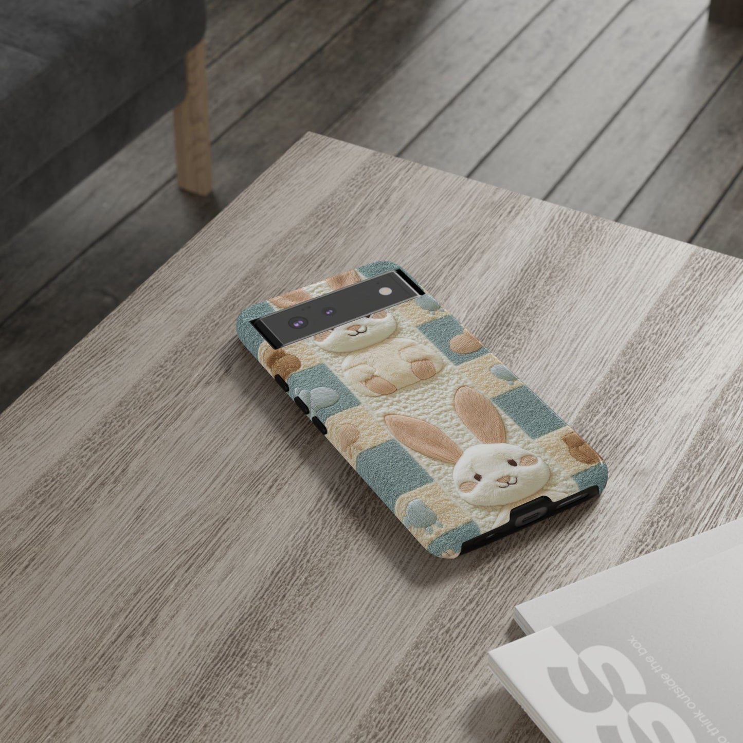 Adorable Rabbits Phone Case – Cute & Durable Protection - iPhone, Samsung, and Google case