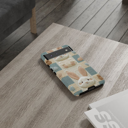 Adorable Rabbits Phone Case – Cute & Durable Protection - iPhone, Samsung, and Google case