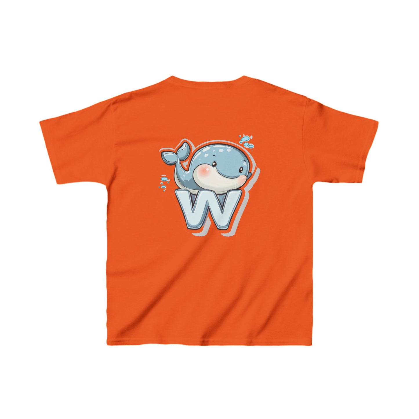 Youth Heavy Cotton™ Tee - Unisex Cute Cartoon Whale Design T-Shirt