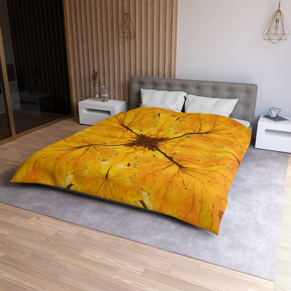 Autumn Leaf Microfiber Duvet Cover | Cozy Bedding for Fall Decor, Nature Lovers, Home Comfort, Gifts for Her, Seasonal Bedroom