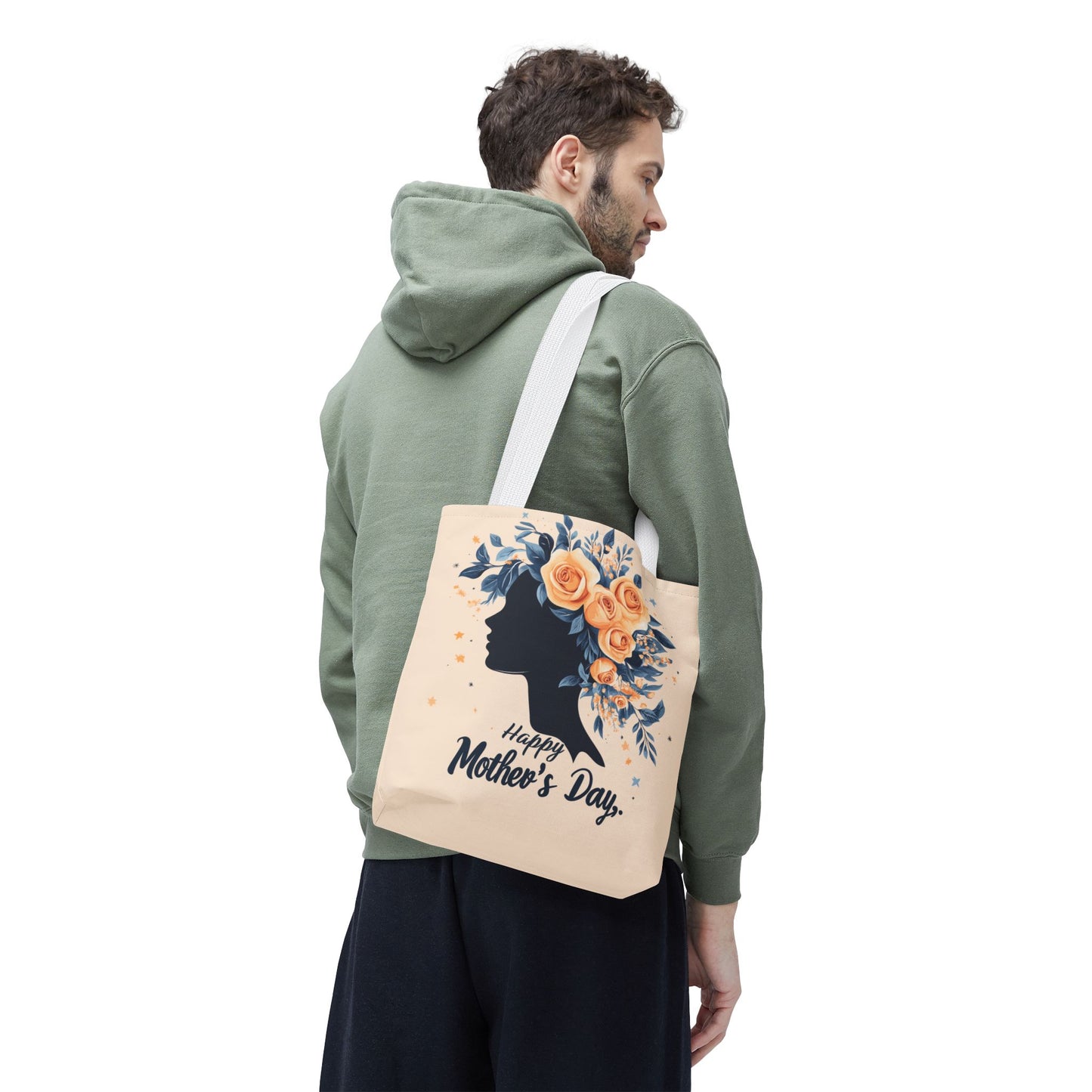 Happy Mother's Day Floral Tote Bag – Perfect Gift for Moms and Caregivers