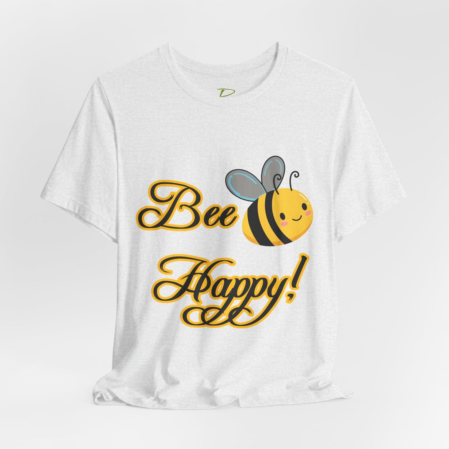 Bee Happy Unisex Jersey Tee - Cheerful Graphic T-Shirt for Positive Vibes