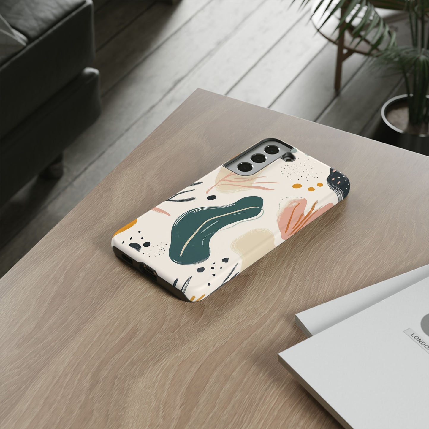 Phone Case with Abstract Art design - iPhone, Samsung, and Google case
