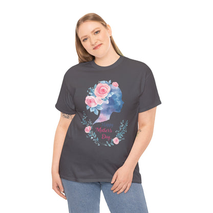 Floral Mother’s Day Heavy Cotton Tee - Gift for Mom